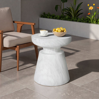 Table d'appoint d'extérieur en travertin Ponti