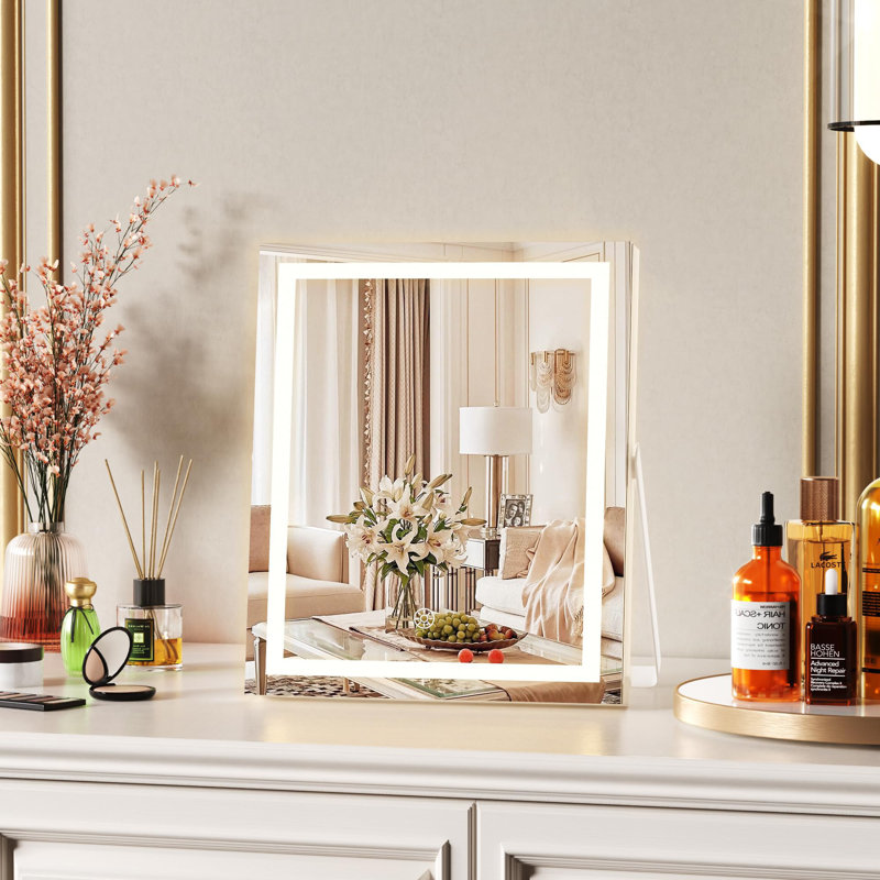Maaha Metal Rectangle Floor Mirror, 12" x 10"