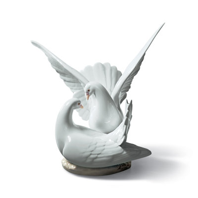 Figurine colombe amoureuse