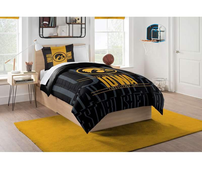 NCAA Iowa Modern Take Twin Comforter Set, University of Northern Iowa