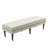 Casablanca Fabric Upholstered Bench with Wheels-833605210