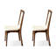 Chaise d'appoint à dossier uni beige (ensemble de 2)