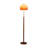 Solid Wood Floor Lamp with Glass Shade and 3 Color Temperatures