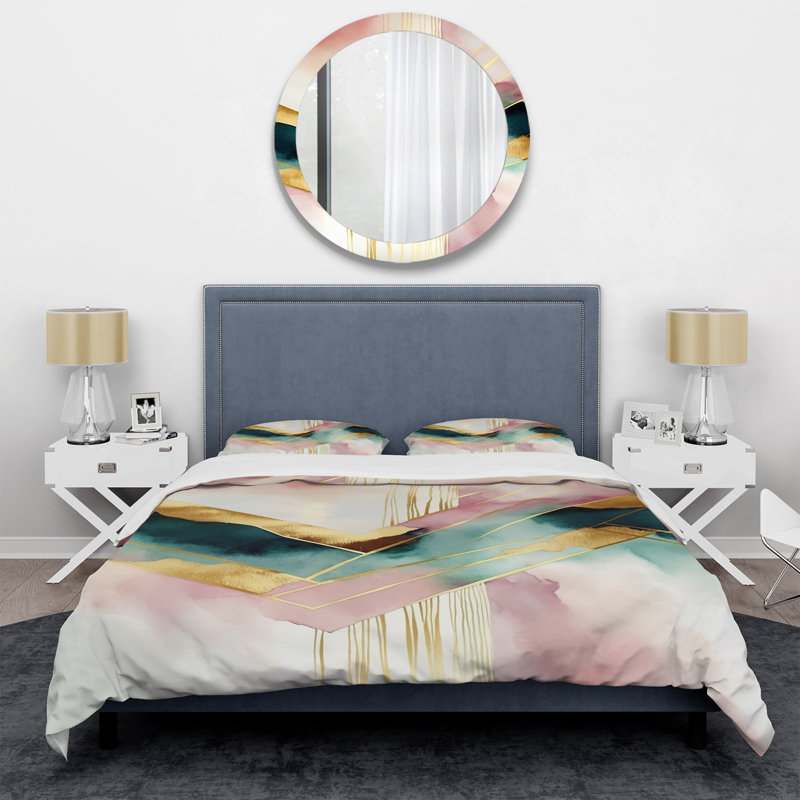 Ensemble de housse de couette Abstract Geode, Housse de couette très grand et 2 très grandes t