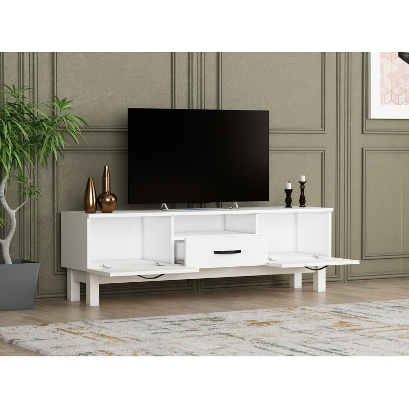 Edgemoor Unfinished TV Stand for TVs up to 70", White
