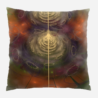 Flower Geometric Microsuede Reversible Throw Pillow