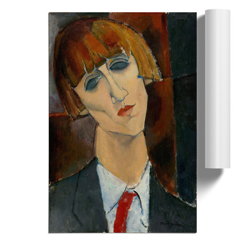 Madame Kisling by Amedeo Modigliani - Frameless Print, 59cm H x 42cm W x 0.1cm D