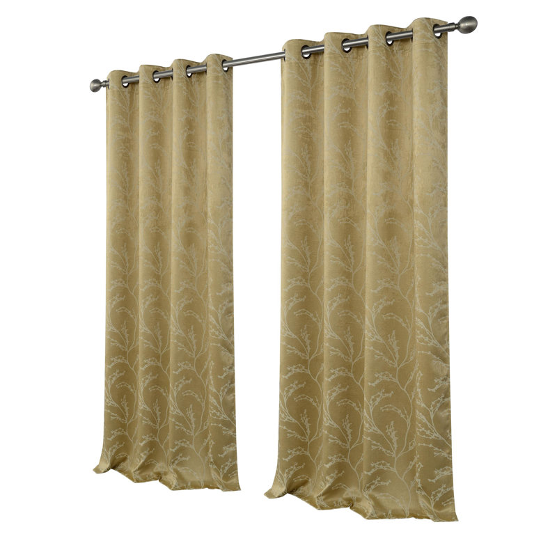 Inoue Blackout Curtain Pair, Gold