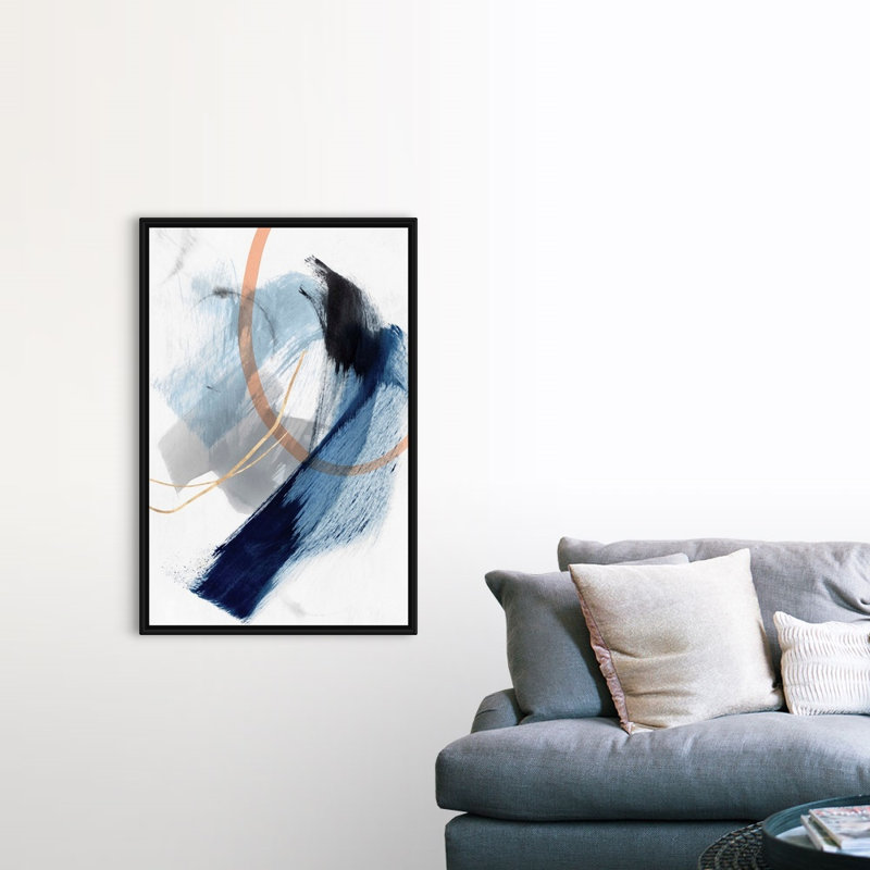 Foreshadow I par PI Studio - reproduction d'art sur toile, Cadre noir, H 50 po x l 34 po x P 1,75 po