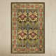 Stacey Oriental Tufted Wool Chocolate/Red/Yellow Area Rug