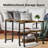 360° Rotatable Sofa Side Table With Ample Storage Shelves