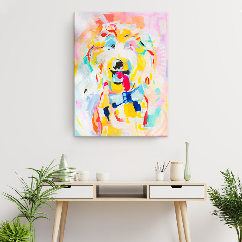«Bowtie Doodle» par Brandon Thomas, reproduction d'art sur toile tendue, H 16 po x l 12 po x P 1,5 po