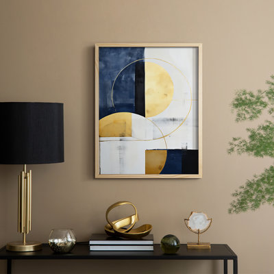 Reproduction encadrée ABSTRACT Series DLV III - bois massif