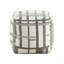 Repose-pieds moderne en tissu - antidérapant, capacité de poids de 300 lb, 16 po x 16 po x 16 po, pouf rembourré multicolore H 16 po