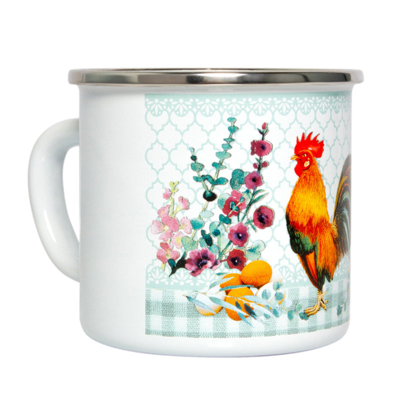 Rooster Camping Mug