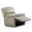 Fauteuil inclinable et oscillant en cuir véritable Musso