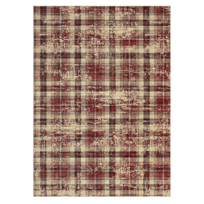 Rectangle Plaid Area Rug