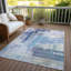 Tapis bleu intérieur / extérieur lavable à la machine Chayden ACN1067-109488046