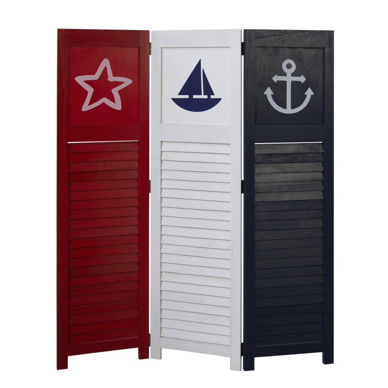 Monhegan 3 Panel Room Divider