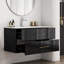 Ensemble de meuble-lavabo mural 36 po avec lavabo 36 po, double tiroir, lavabo en céramique, poignée longue en métal, installation facile-2048877653