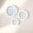 Talok Memory Board Wall Decor 3 Pieces, Blue