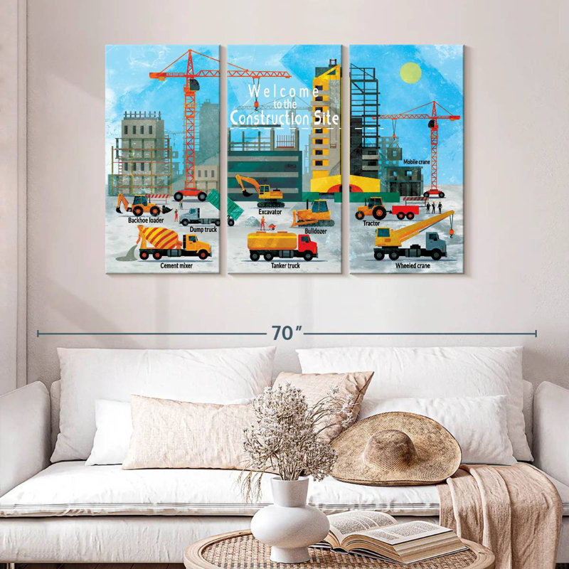 Ashelle Construction Site Chart, 32" H x 50" W