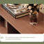 Vitrines en bois manufacturé et brun noisette-121375251