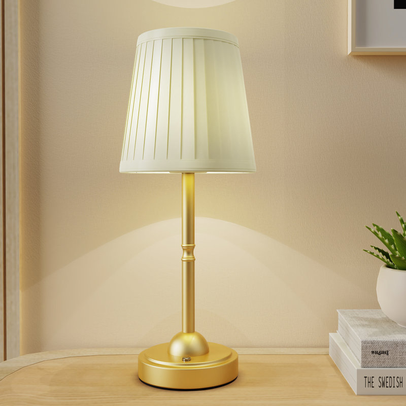 Cordlesss Table Lamp Rechargeable with 5200 mAh Large Battery,Color Temperature Adjustable Stepless Dimmable Bedside Lamps for Bedroom,Living Room,Study,Bulb Included