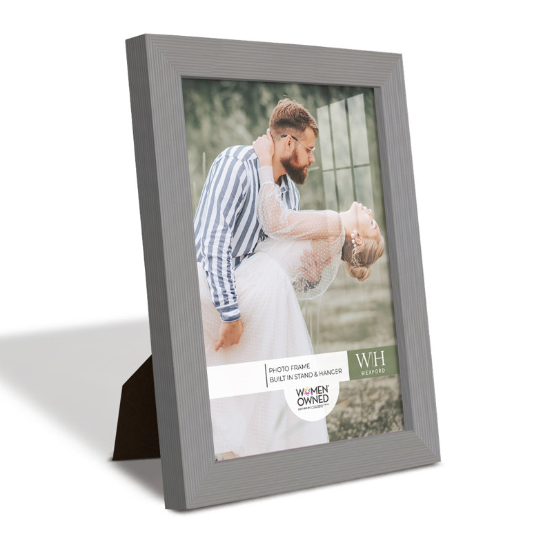 Wood Picture Frame - Set of 6, Gray, 6" x 8"