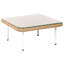 Chanay Square Tempered Glass Steel Outdoor Coffee Table - 60 cm W 60 cm D