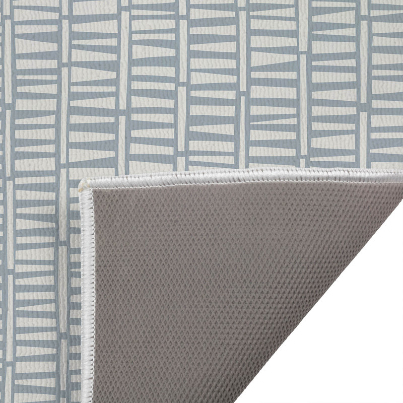 Paillasson Byrdhill Heritage Haven, Bleu ardoise / bleu, L 17 po x L 24 po