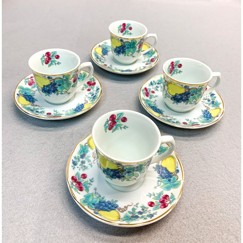 Desin Porcelain Espresso Cup and Saucer