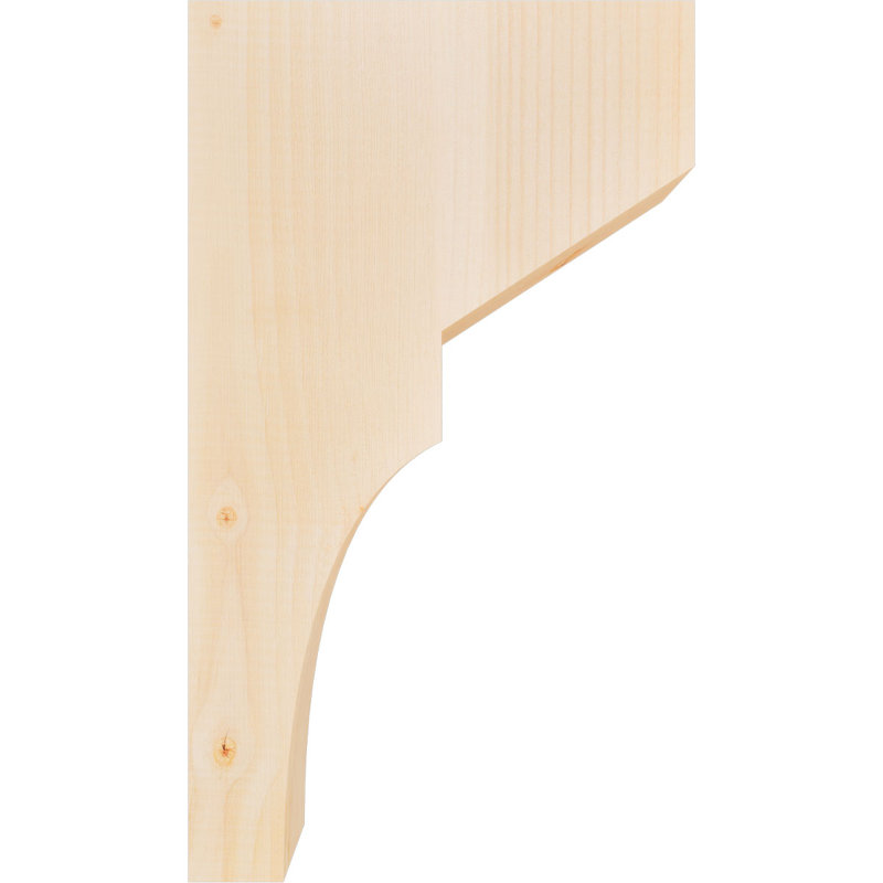 Corbeau Monterey, H 20 po x l 3,5 po x P 12 po, Sapin de Douglas, Lisse