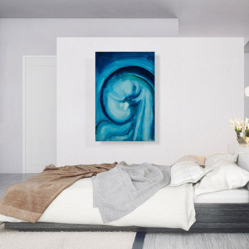 Blue II 1916 by Georgia O-Keeffe - Wrapped Canvas Painting, 40" H x 26" W x 1.5" D
