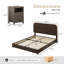 Ensemble de chambre à coucher 3 pièces, ensemble de lit avec ensemble de 2 tables de chevet-620154798-620154796