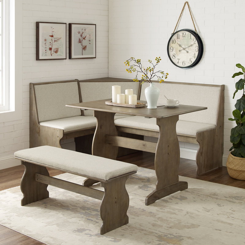 Sasha 5-Person Upholstered Corner Breakfast Nook