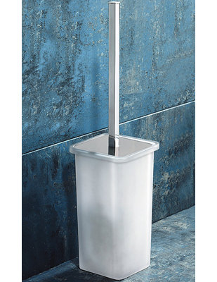 Gedy By Nameeks Glamour Glass Toilet Brush And Holder