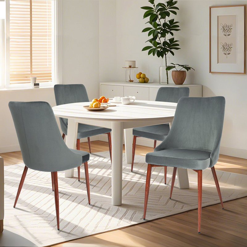 Ensemble de 4 chaises d'appoint Everly Quinn