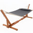 Hamac double matelassé pour 2 personnes avec support de hamac réglable en bois de 12 à 14 pieds