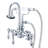 3 Handle Deck Clawfoot Tub Faucet-19139483-19139486