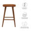 Tabouret en bois massif Modway Saville-94387519-94387521