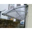 1.2m Width x 0.65m Depth Door Canopy Grey-Bracket Clear-Sheet