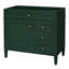 Rangement de salle de bain moderne de 36 po - Armoire en bois massif avec 2 tiroirs, tiroir coulissant et fonctionnalité polyvalente pour meuble-lavabo sans lavabo supérieur-121112605