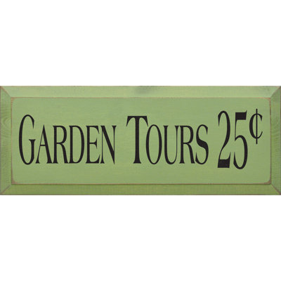 Art textuel 25 cents, visites de jardin