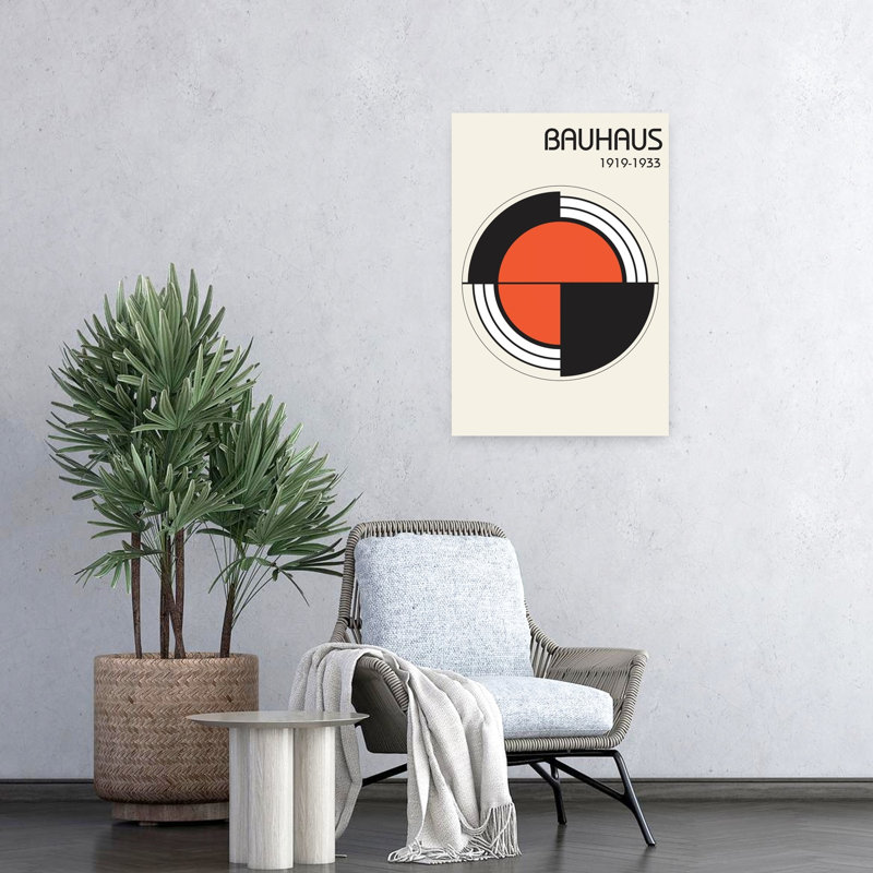 Bauhaus 1, art abstrait moderne, H 24 po x l 16 po