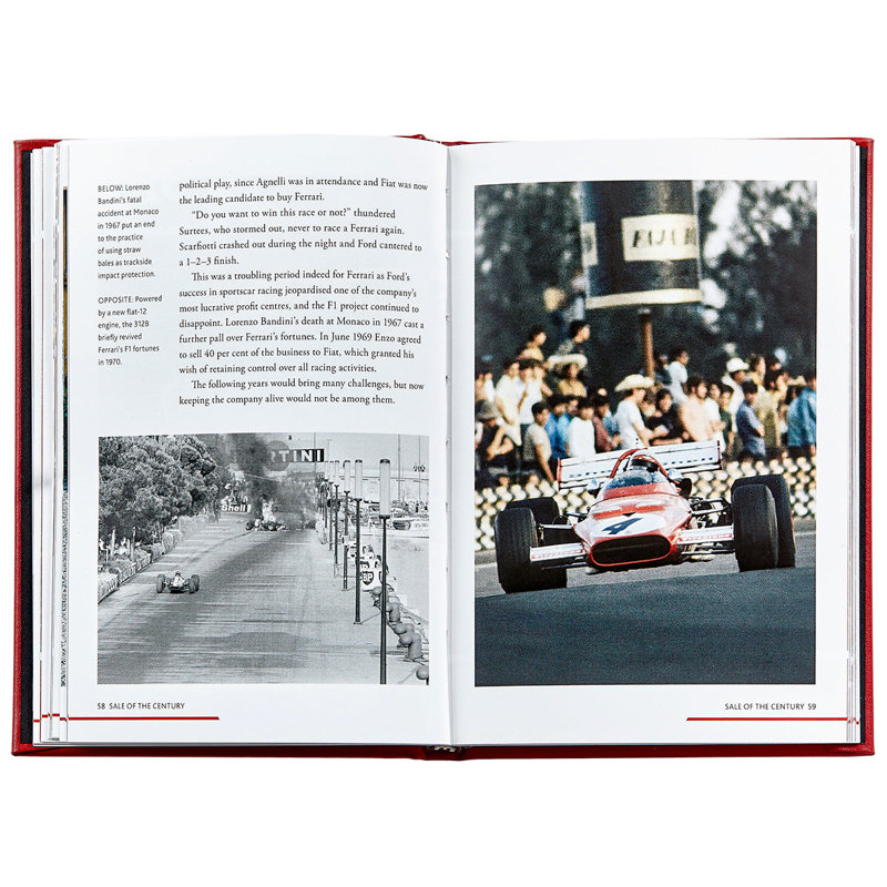 The Story of Ferrari Leather Bound Book