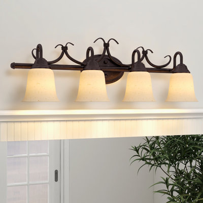 Haase 4-Light Dimmable Bronze Vanity Light