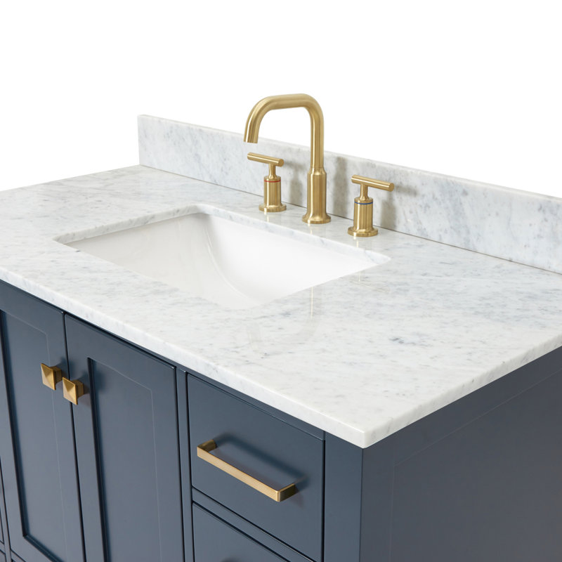 43" Single Bathroom Vanity Set, Midnight Blue