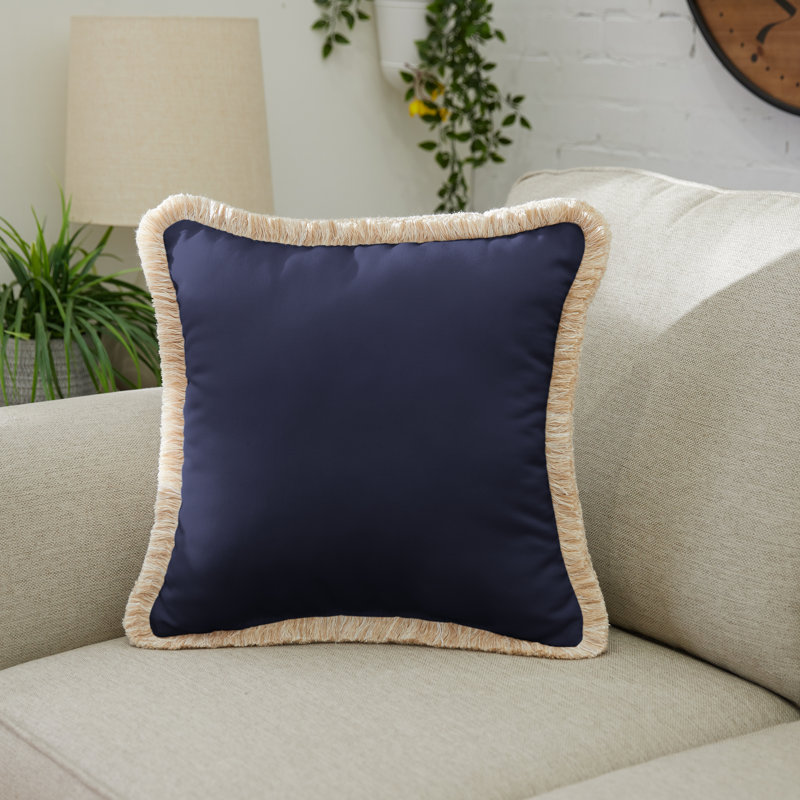 Sunbrella® Outdoor Throw Pillow, Canvas Navy Sunbrella®Canvas