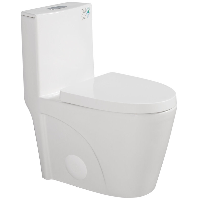 Dual-Flush Elongated Toilet, 12" Rough-in, 1.1/1.6GPF Water-Saving, 1000g MAP, Sturdy White Ceramic